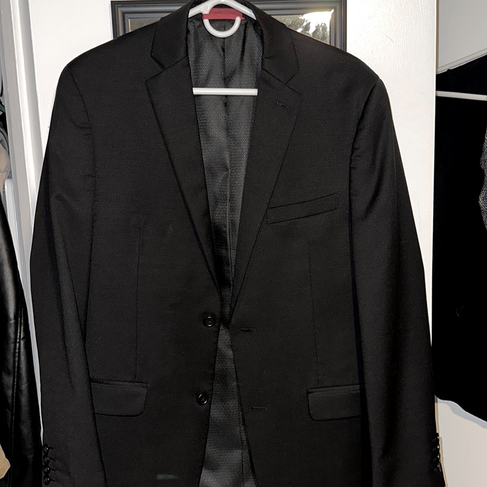 Alfani Men’s Black Blazer Suit Separate - 36L Slim Fit